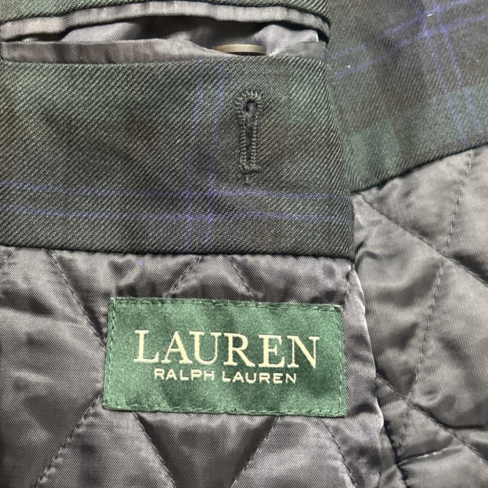 Vtg Lauren Ralph Lauren Double Breasted Pea Coat Womens Large Navy Blue‎ Classic - Picture 8 of 14